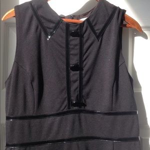 MICHAEL Michael Kors dress with faux leather trim